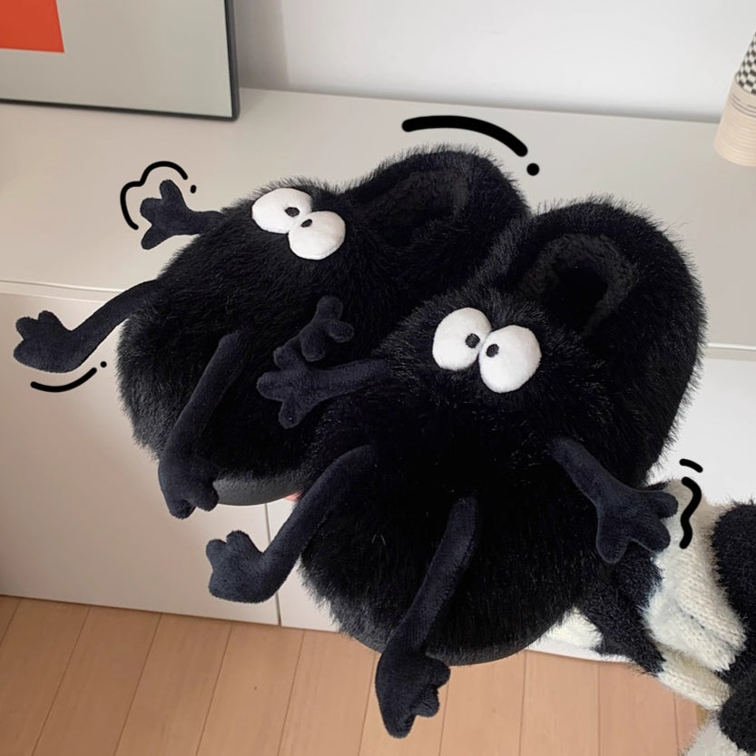 Googly Eyes Fuzzy Monster Slippers