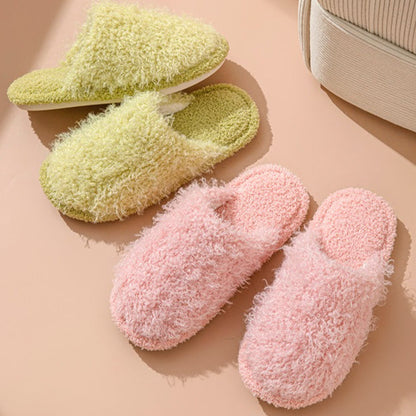 Teddy Curl Closed-Toe Slippers