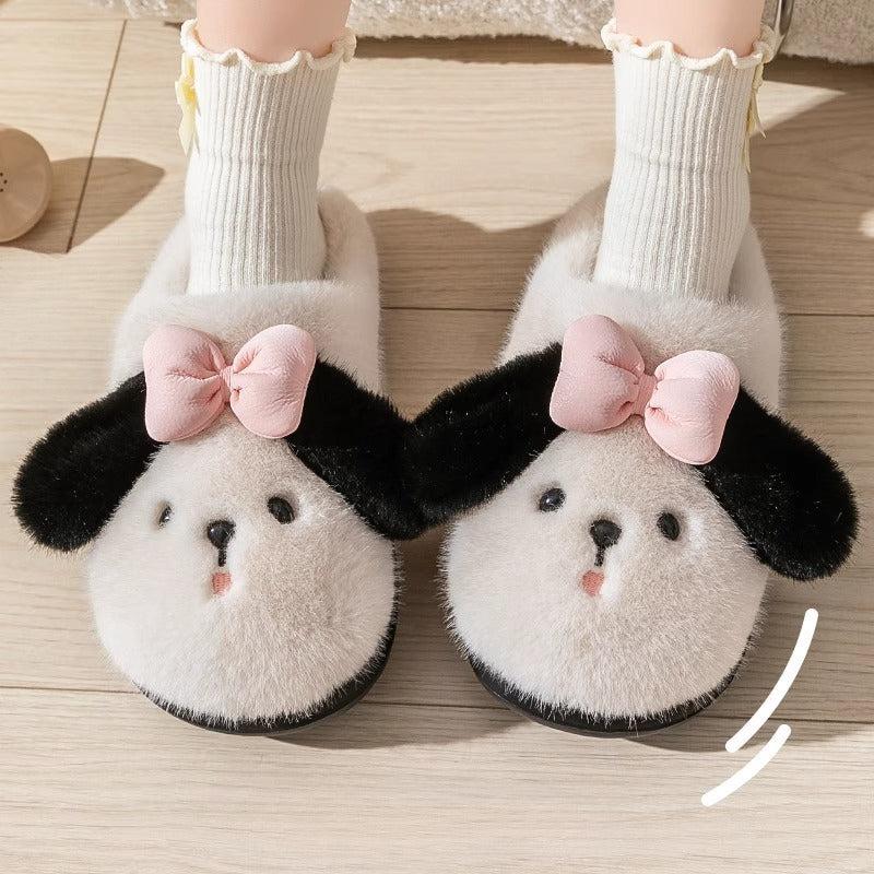 Floppy Ear Puppy Face Slippers