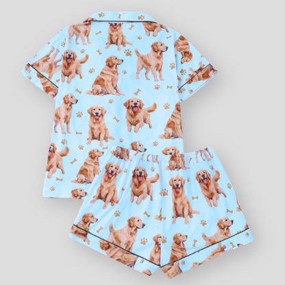 Golden Retriever Girlie Women's Pajama Set