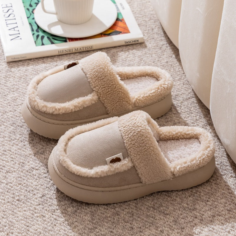 Cozy Thick Sole Plush Slippers