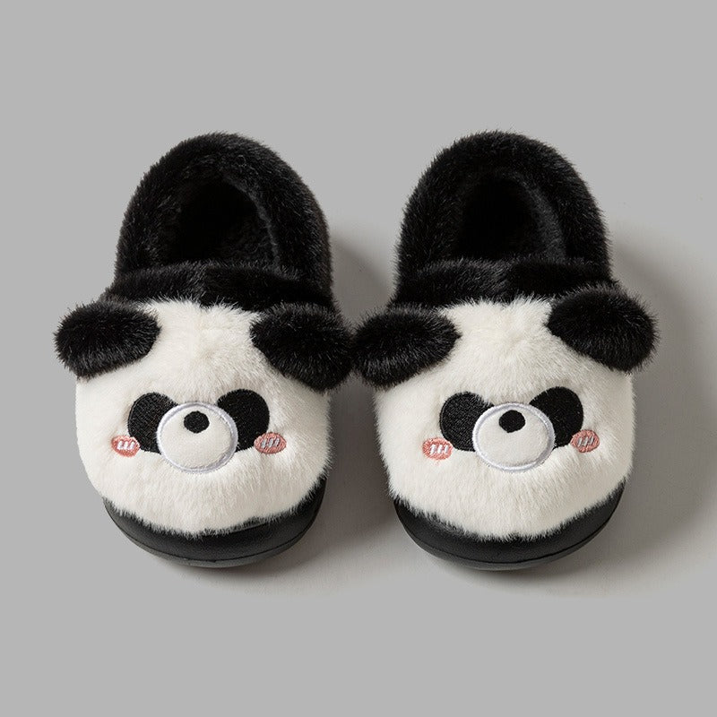 Fuzzy Cartoon Animal Plush Slippers