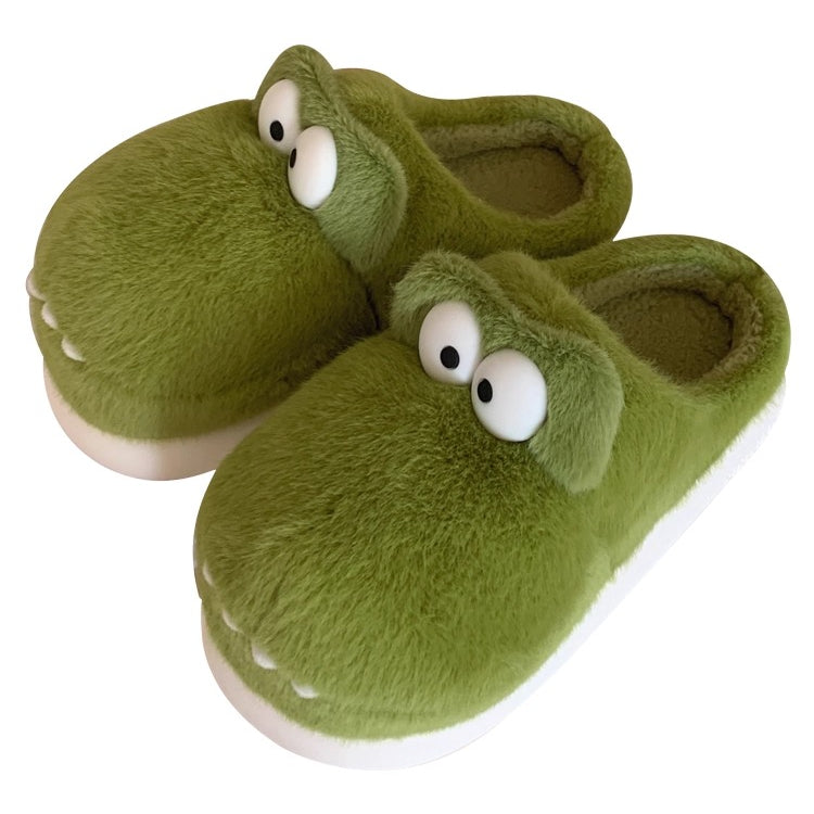 Gator Snout Plush Slippers