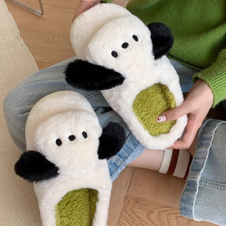 Puffy Pup Ears Slippers
