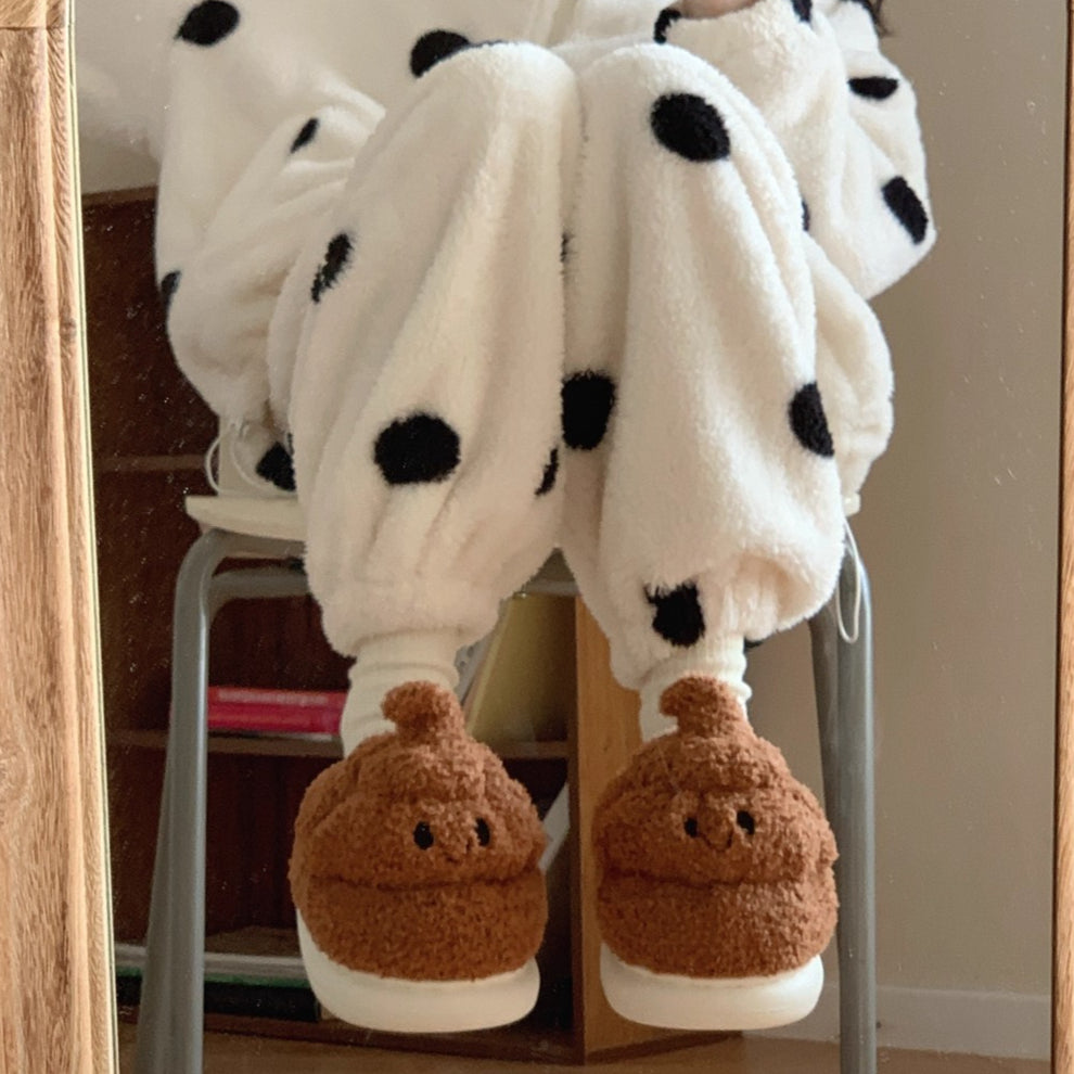 Hilarious Poop Emoji Plush Slippers