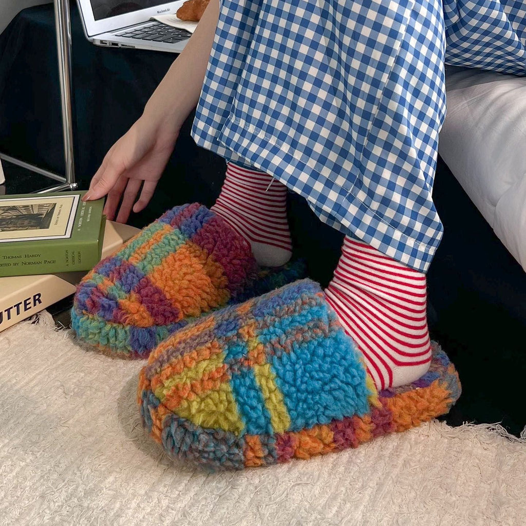 Cloud-Knit Puff Home Slippers