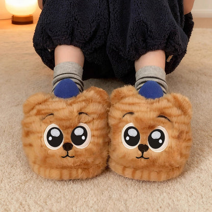 Big-Eyed Tiger Slippers
