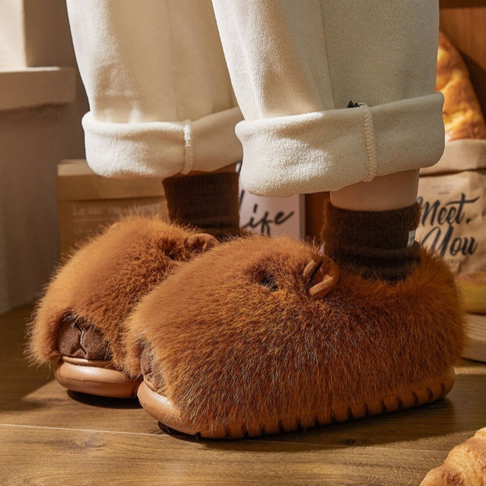 Sleepy Capybara Slippers