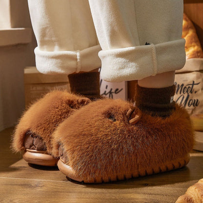 Sleepy Capybara Slippers
