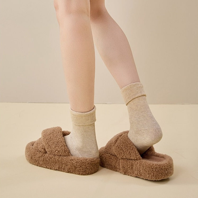 Teddy Cross Slippers