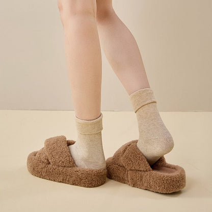 Teddy Cross Slippers