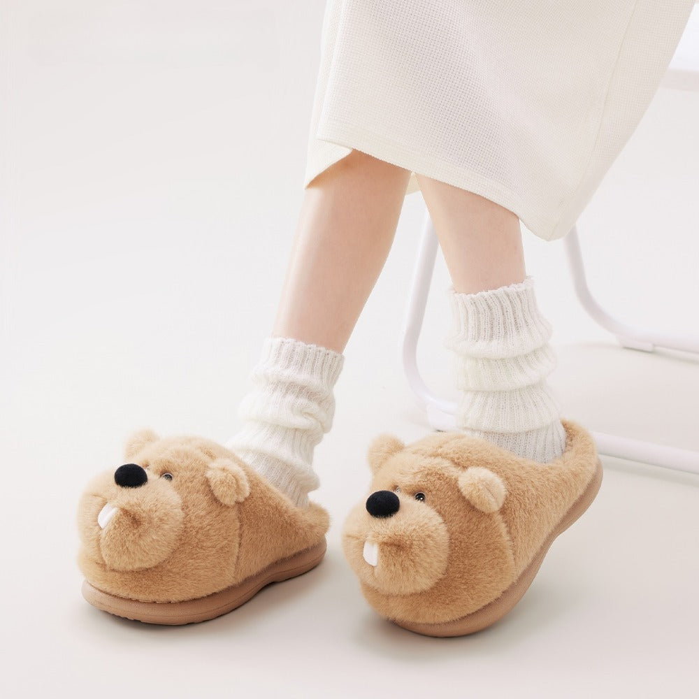 Toothy Marmot Slippers