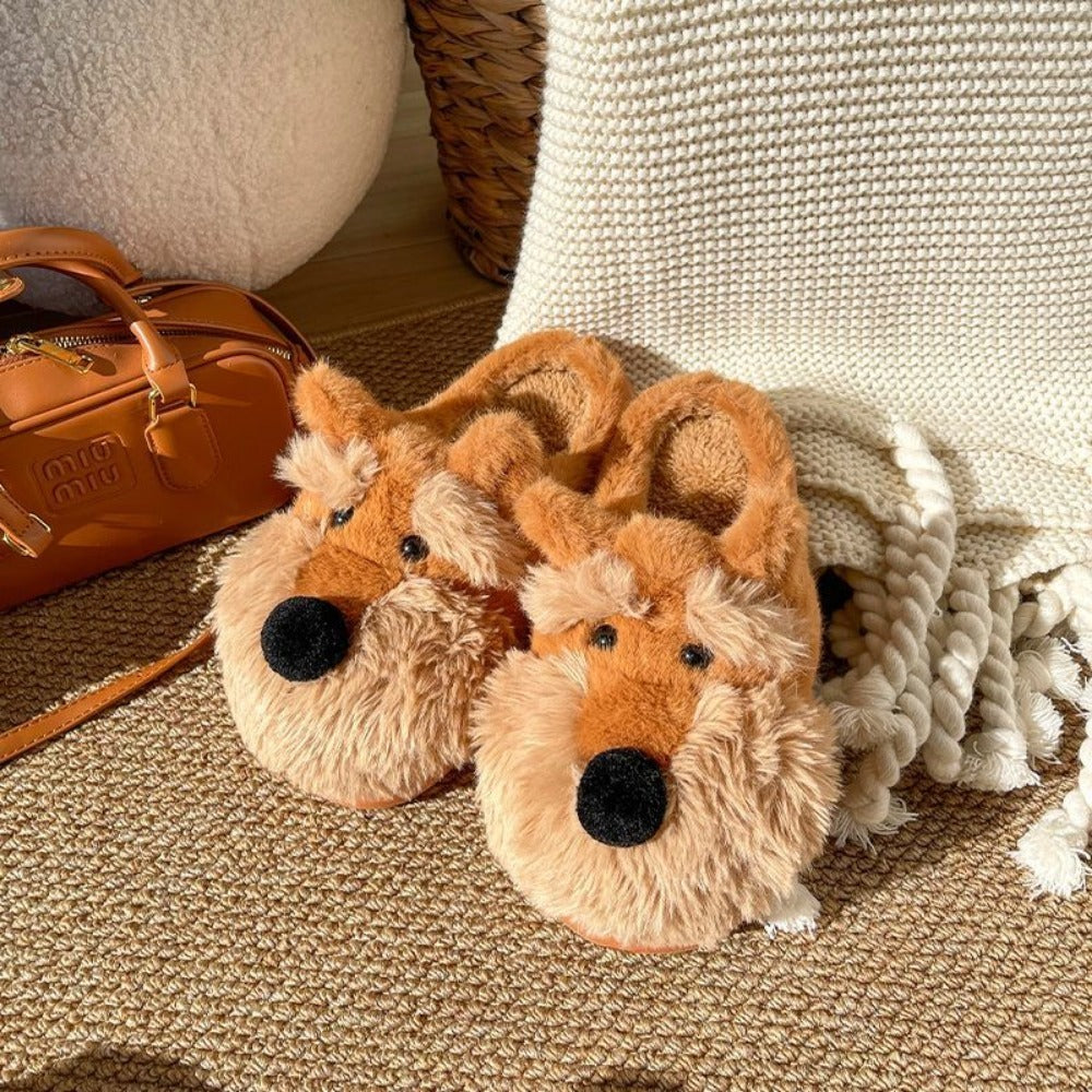 Schnauzer Puppy Slippers