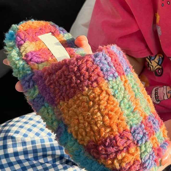 Cloud-Knit Puff Home Slippers
