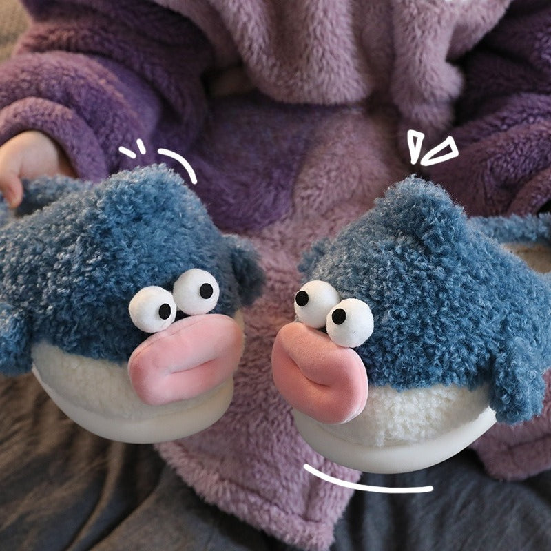 Goofy Big Lip Cartoon Slippers