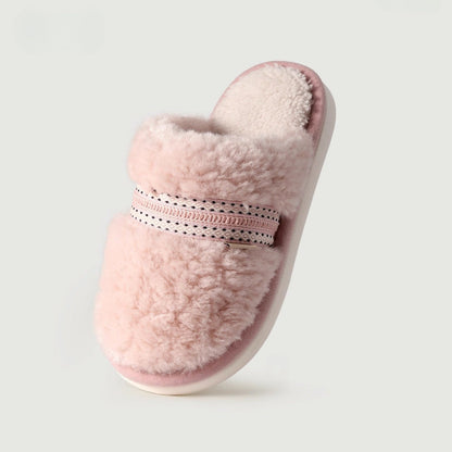 Cozy Sherpa Ethnic Band Slippers
