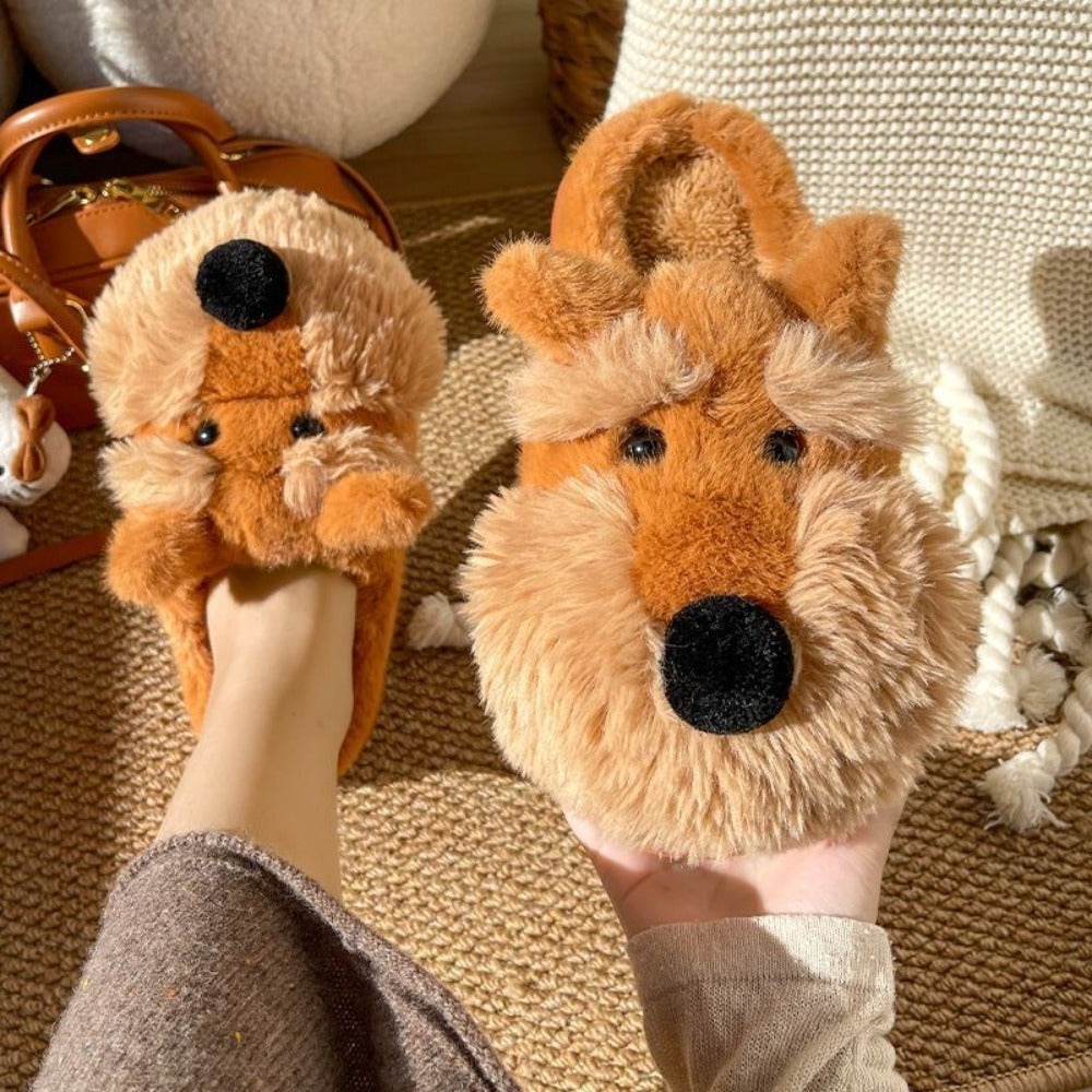 Schnauzer Puppy Slippers