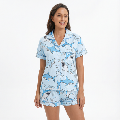 Sharky Sharks Women's Pajama Set