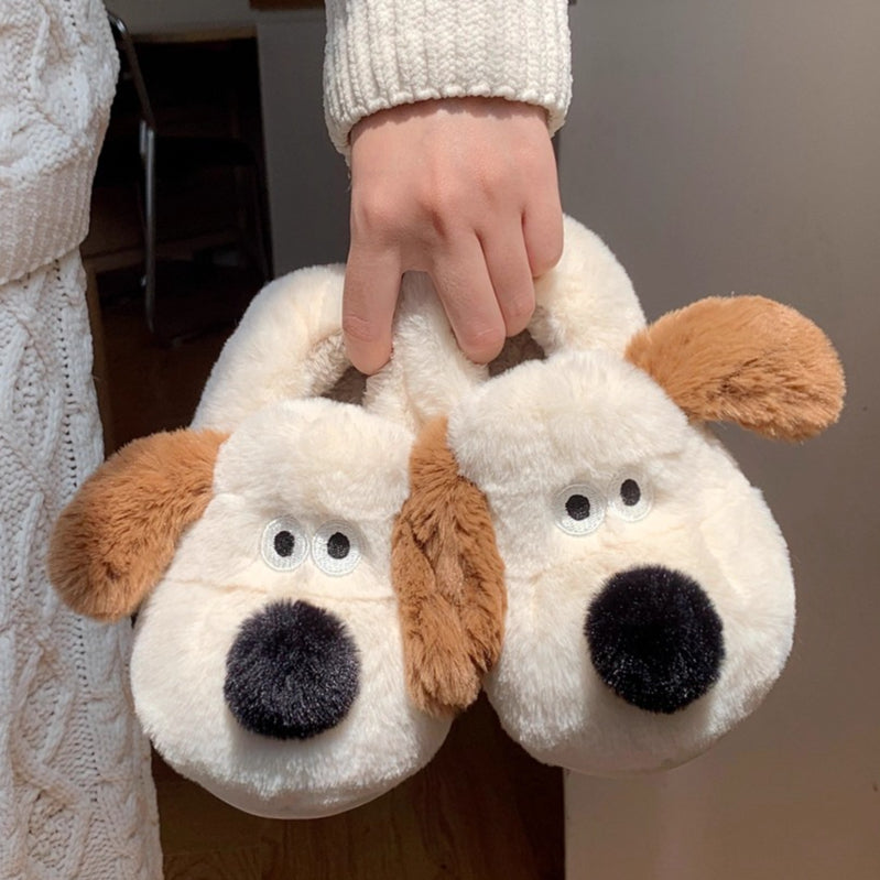 Puppy Snout Fuzzy House slippers