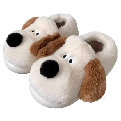 Puppy Snout Fuzzy House slippers