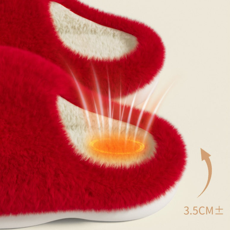 Apple Plush Stem Slippers