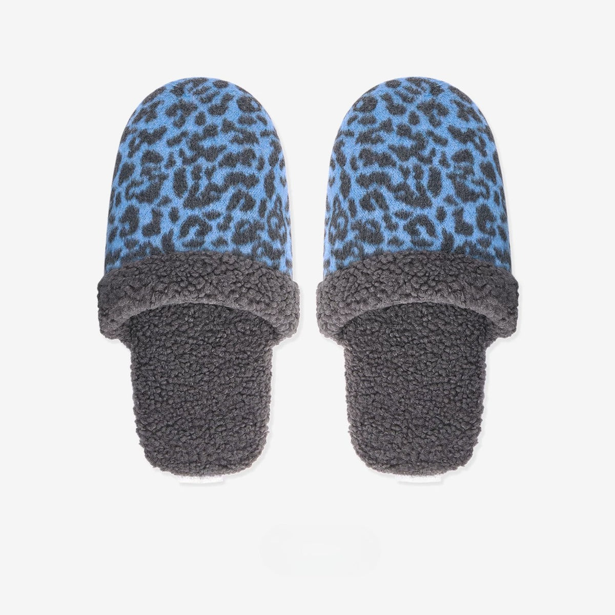 Fuzzy Animal Print House Slippers