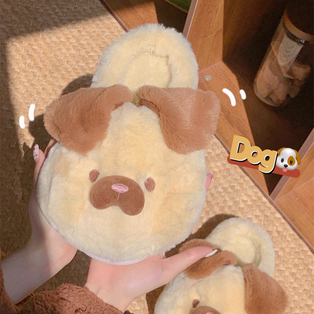 Floppy Ear Puppy Plush Slippers