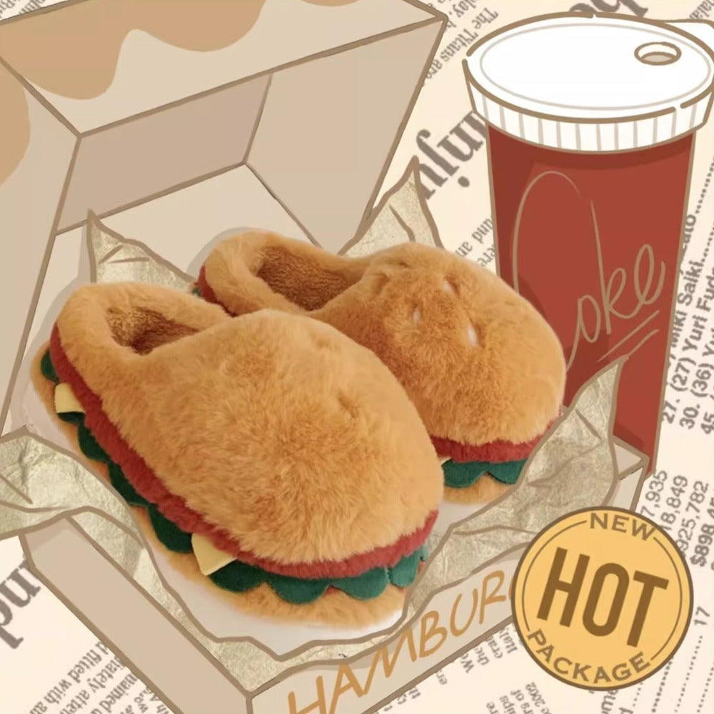Toasty Burger Slippers