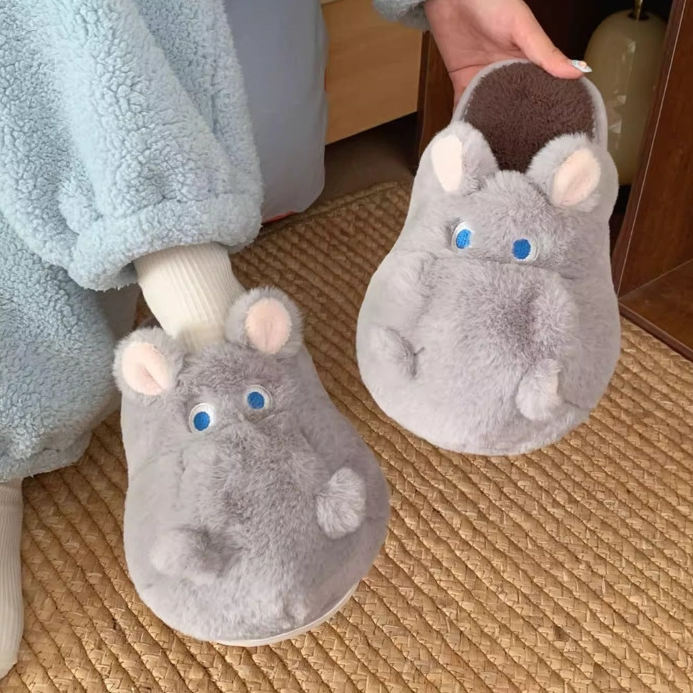 Snuggly Hippo Slippers