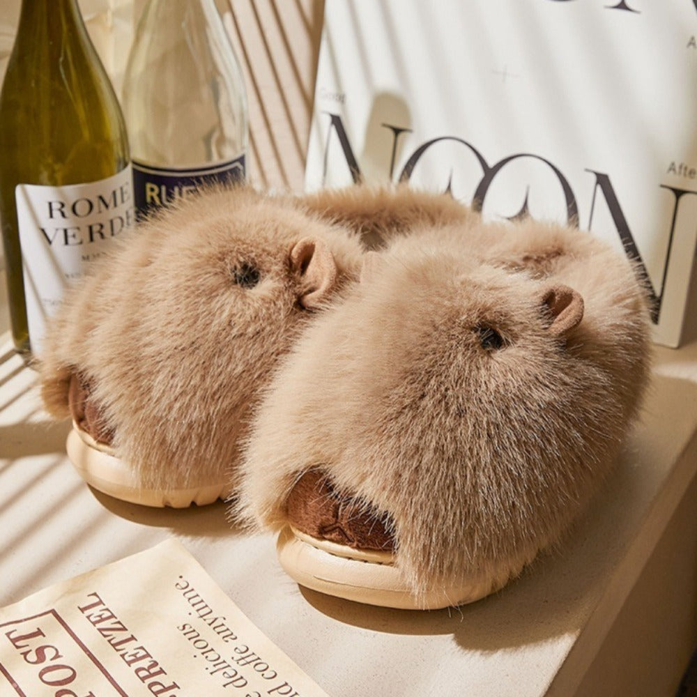 Sleepy Capybara Slippers