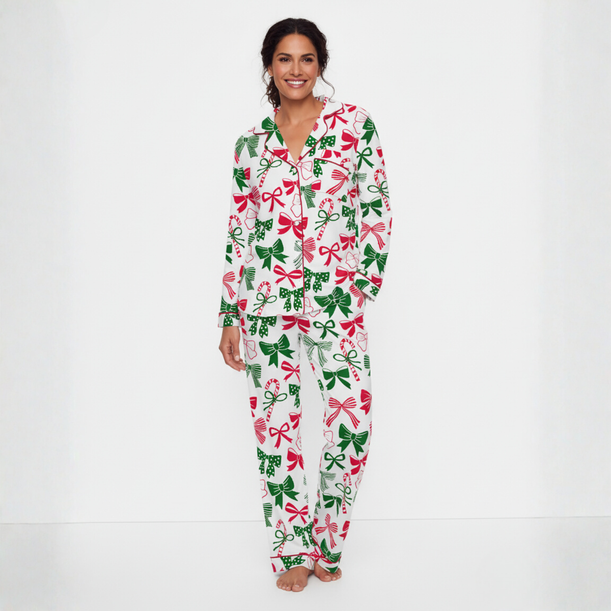 Christmas Bows Women's Pajama Set