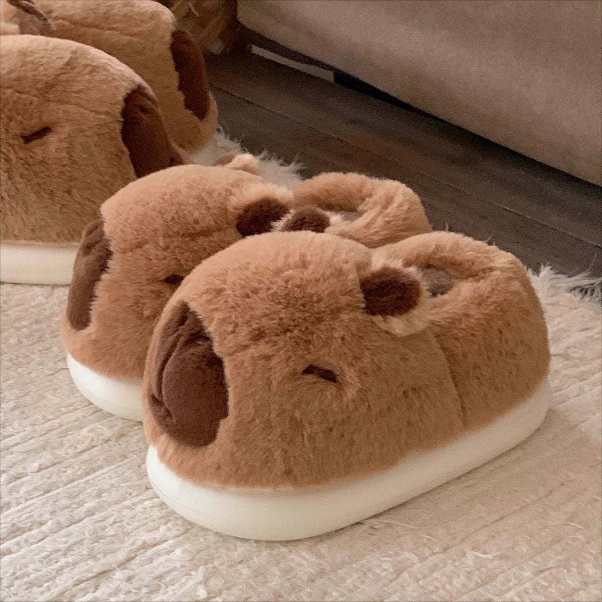 Capybara Plush Snout Home Slippers