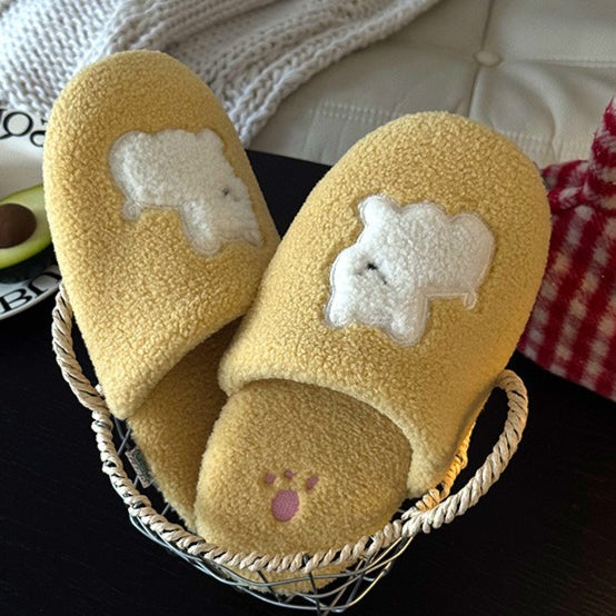 Pup Patch Sherpa Home Slippers