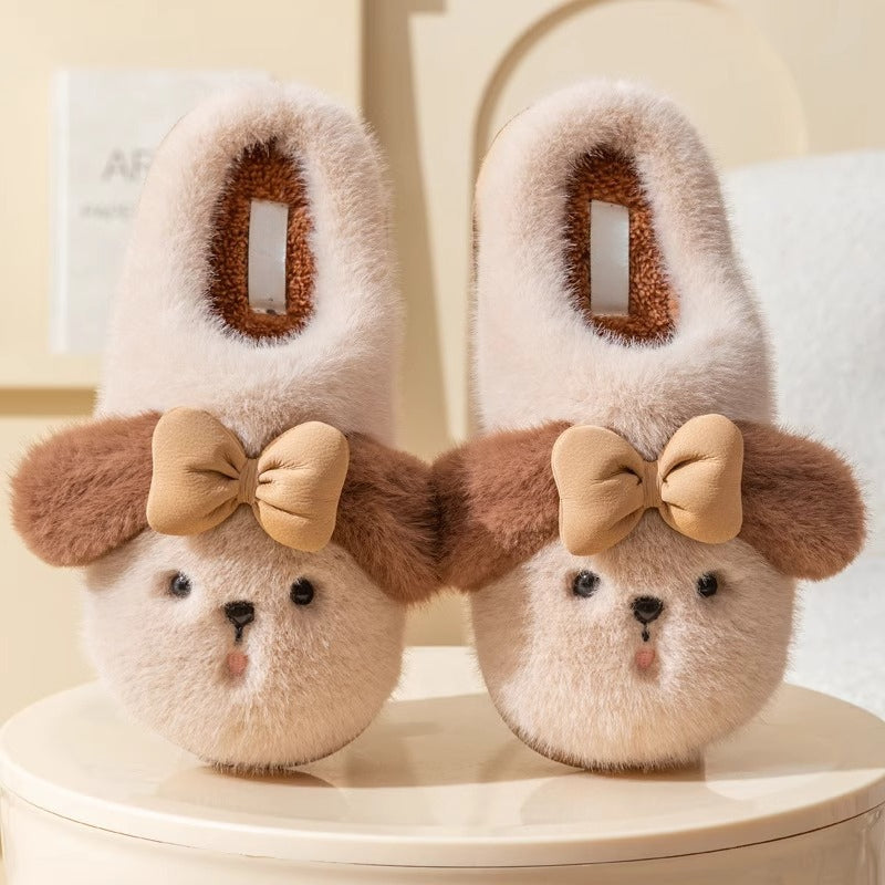 Floppy Ear Puppy Face Slippers