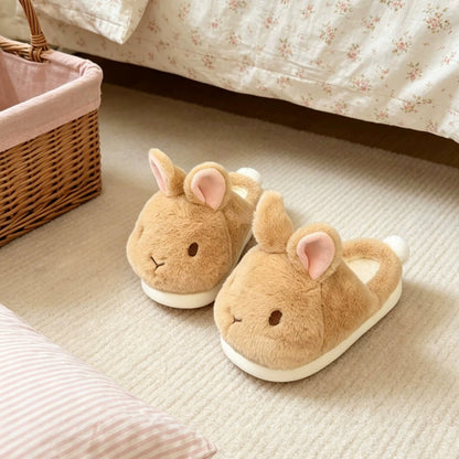 Hop Around Bunny Face Slippers