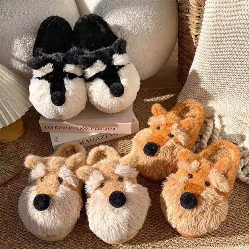 Schnauzer Puppy Slippers