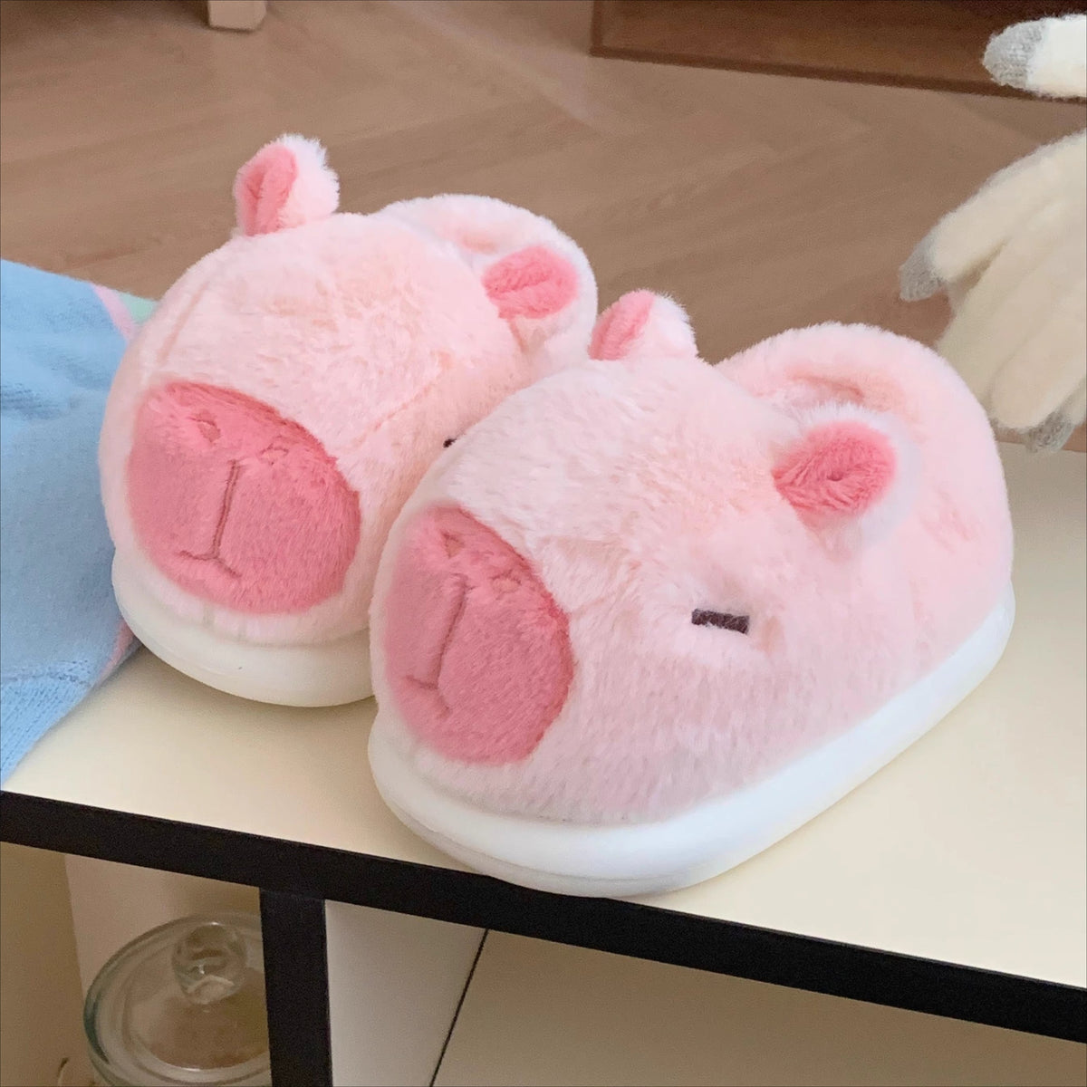 Capybara Plush Snout Home Slippers
