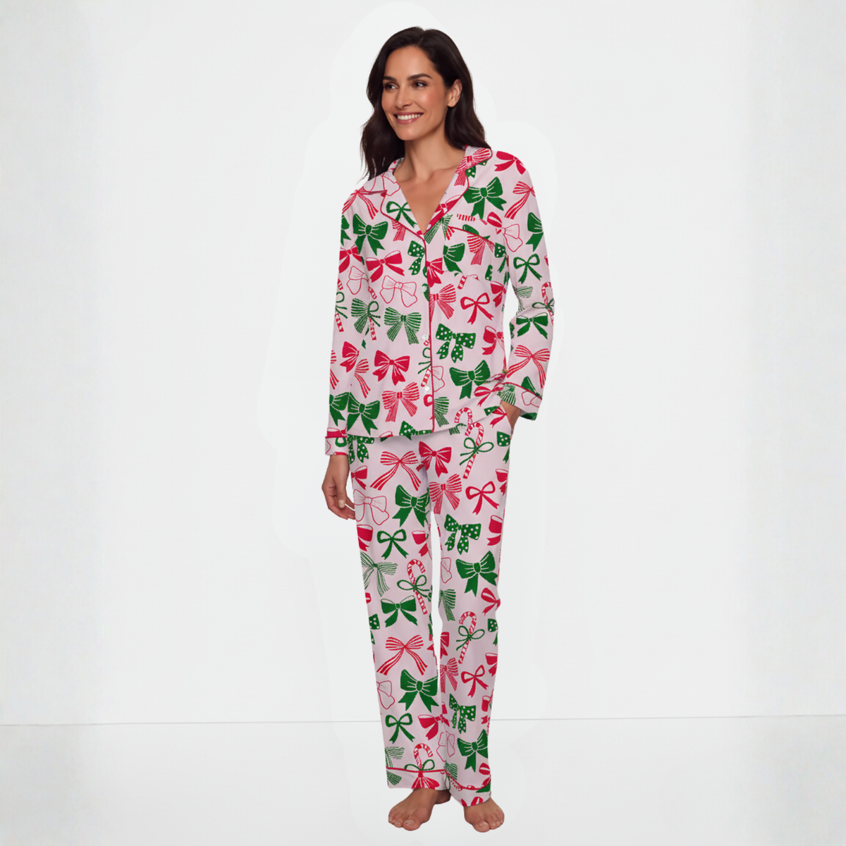 Christmas Bows Women's Pajama Set