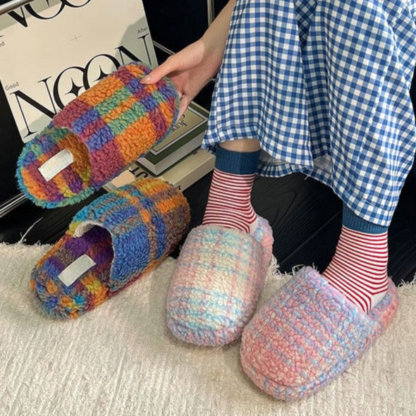 Cloud-Knit Puff Home Slippers