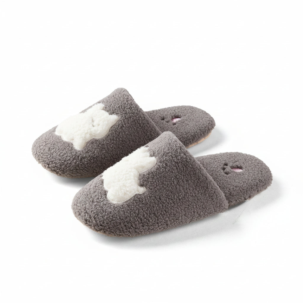 Pup Patch Sherpa Home Slippers