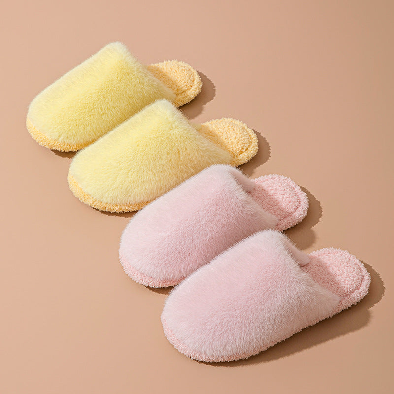 Fuzzy Cocoon Closed-Toe Slippers