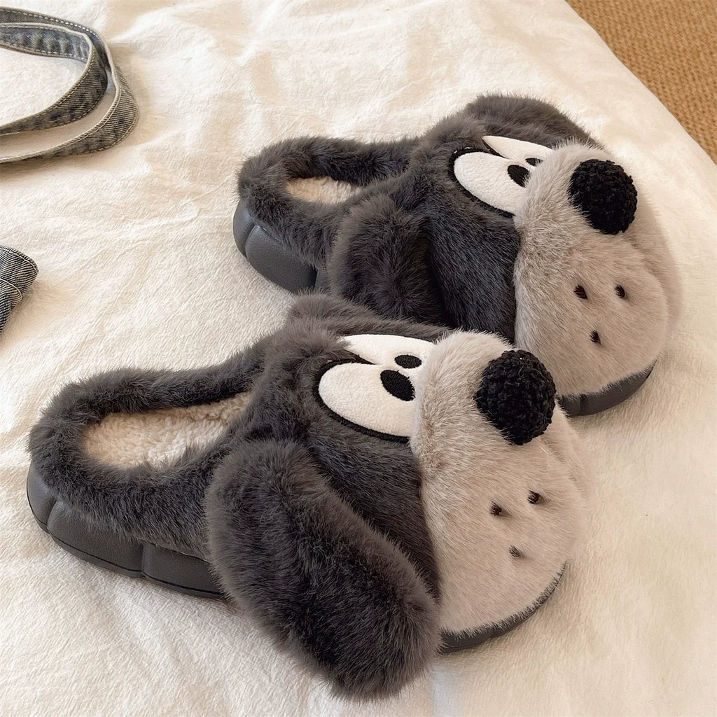 Floppy Ear Puppy Plush Slippers