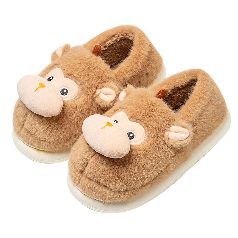 Cheeky Monkey Plush House Slippers
