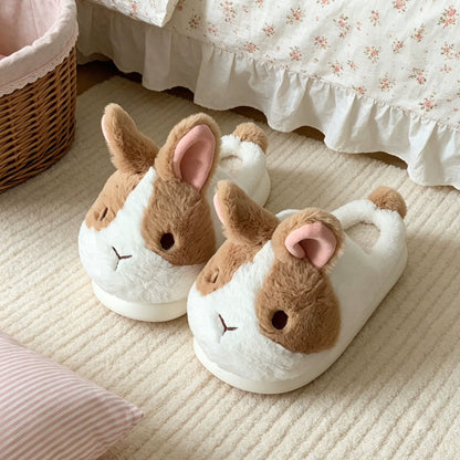 Hop Around Bunny Face Slippers