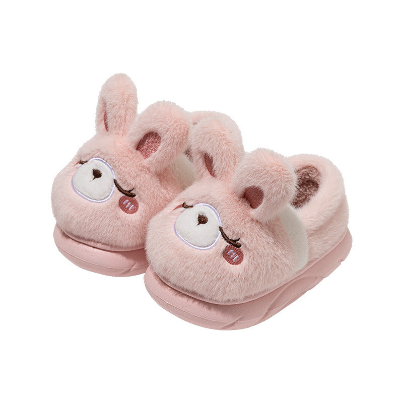 Fuzzy Cartoon Animal Plush Slippers