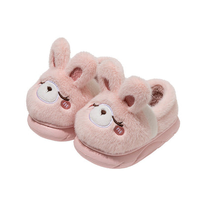 Fuzzy Cartoon Animal Plush Slippers
