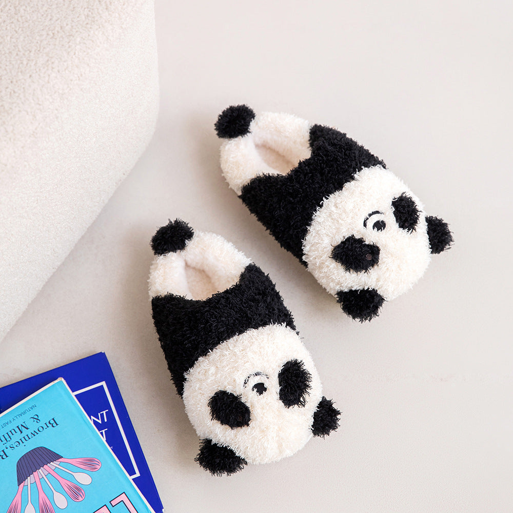 Cozy Panda Face Plush Slippers