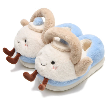 Teapot Handle Plush Slippers