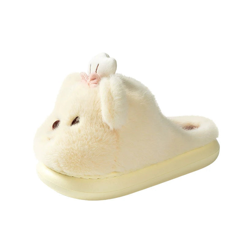 Chef Bear Plush Home Slippers
