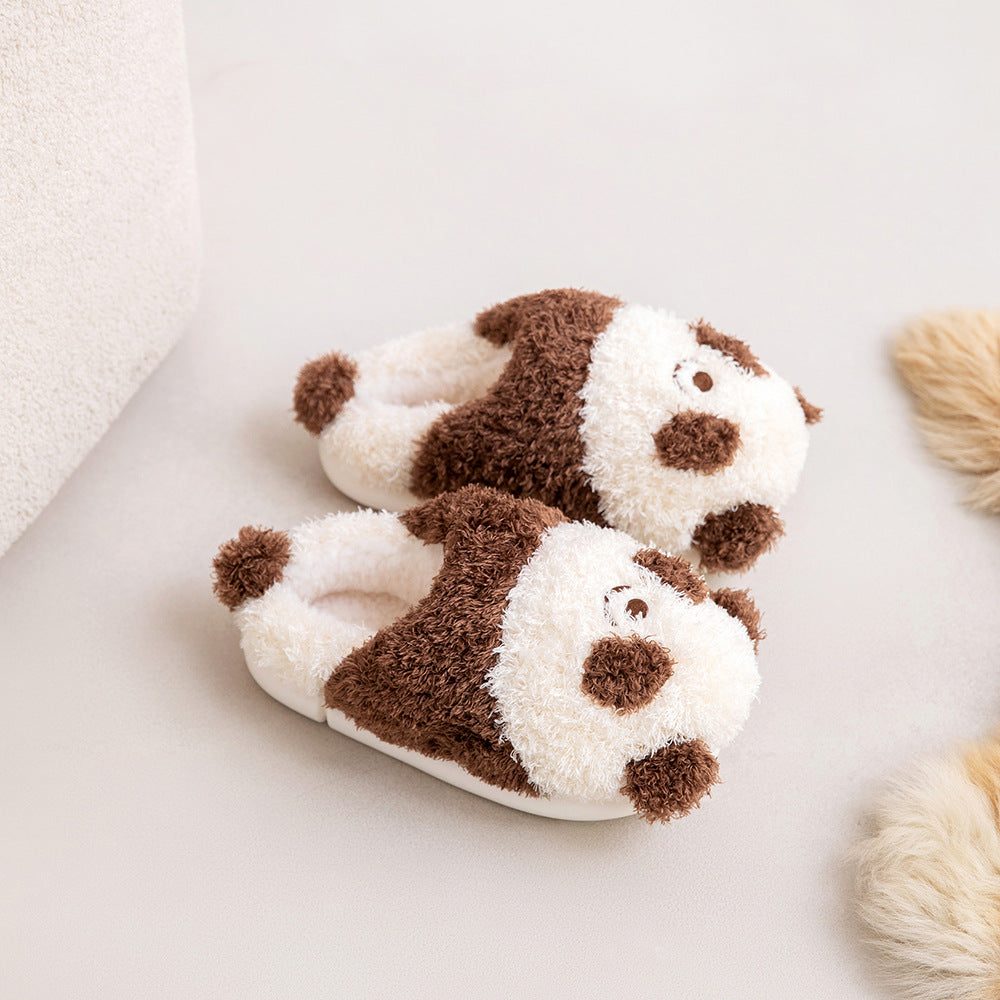 Cozy Panda Face Plush Slippers